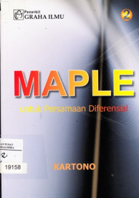 Maple untuk persamaan diferensial