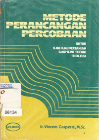 Metode Perancangan Percobaan 1989