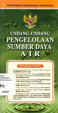 Undang-Undang Pengelolaan Sumber Daya Air