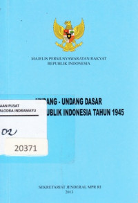 Undang-Undang Dasar Negara Republik Indonesia Tahun 1945